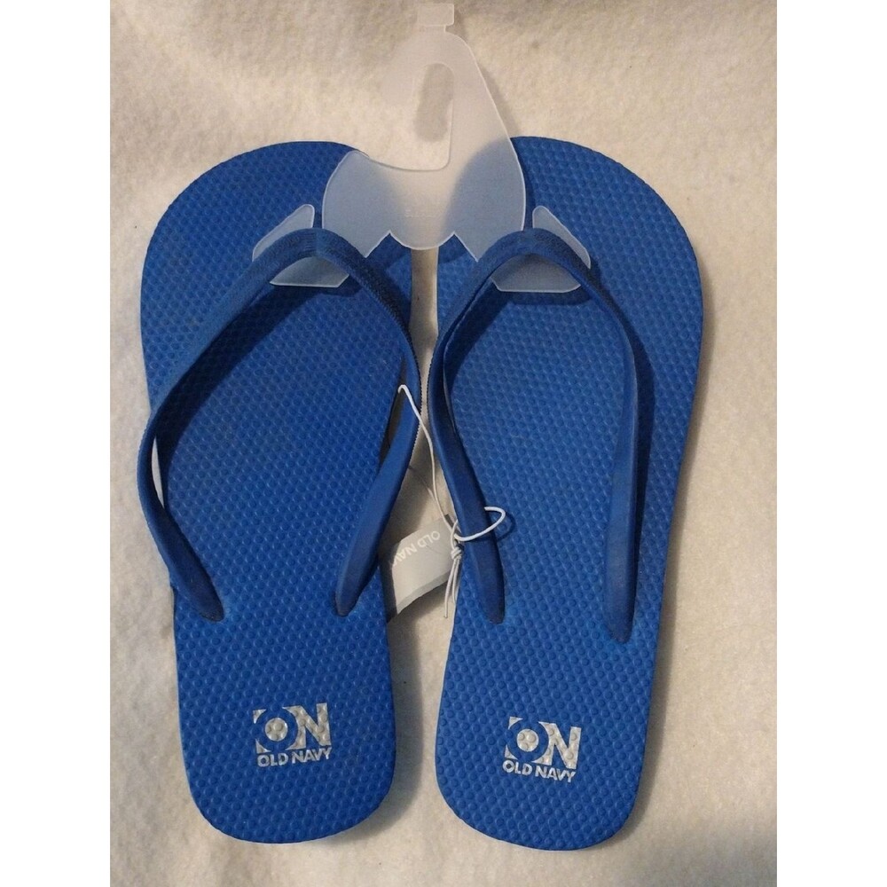3 For $12 Sale! Old Navy Royal Blue Textured Flip-Flop Sandals Size 10
